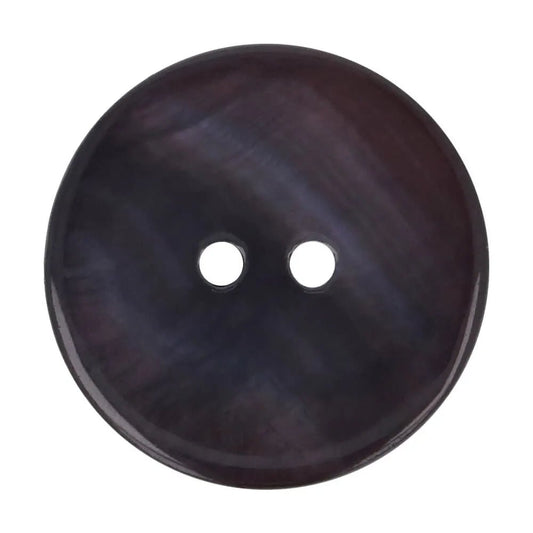 Shell button, dark blue – available online at Šarlotes audumi