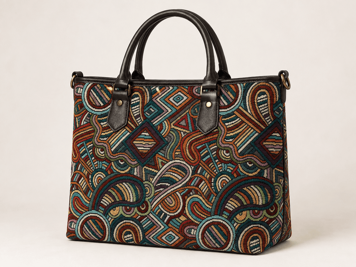Image with tapestry abstract pattern – available online Charlotte Fabrics