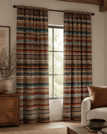Image with tapestry boho pattern – available online at Charlotte’s Fabrics