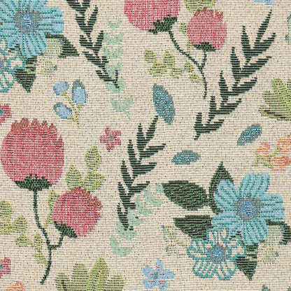 Image of tapestry - light-colored flowers 240 g/m² – available at Šarlotes audumi
