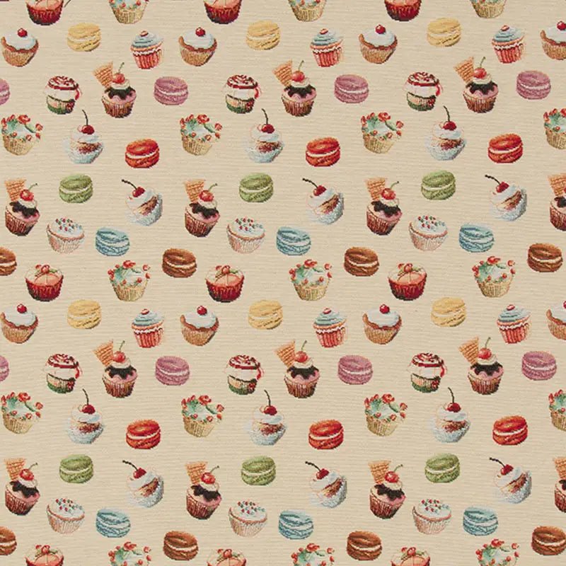 Image of tapestry - cupcakes 350 g/m² – available at Šarlotes audumi