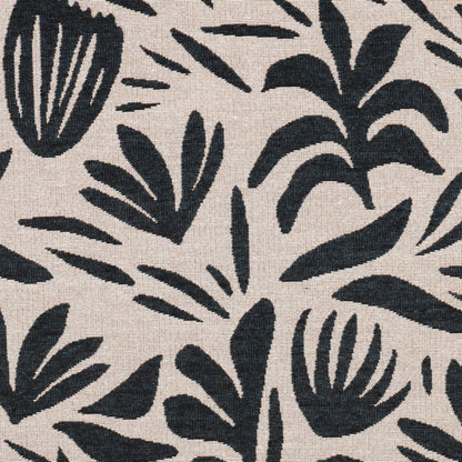tapestry - black leaves 310 g/m²