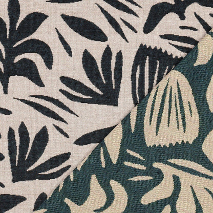 Tapestry - black leaves 310 g/m²