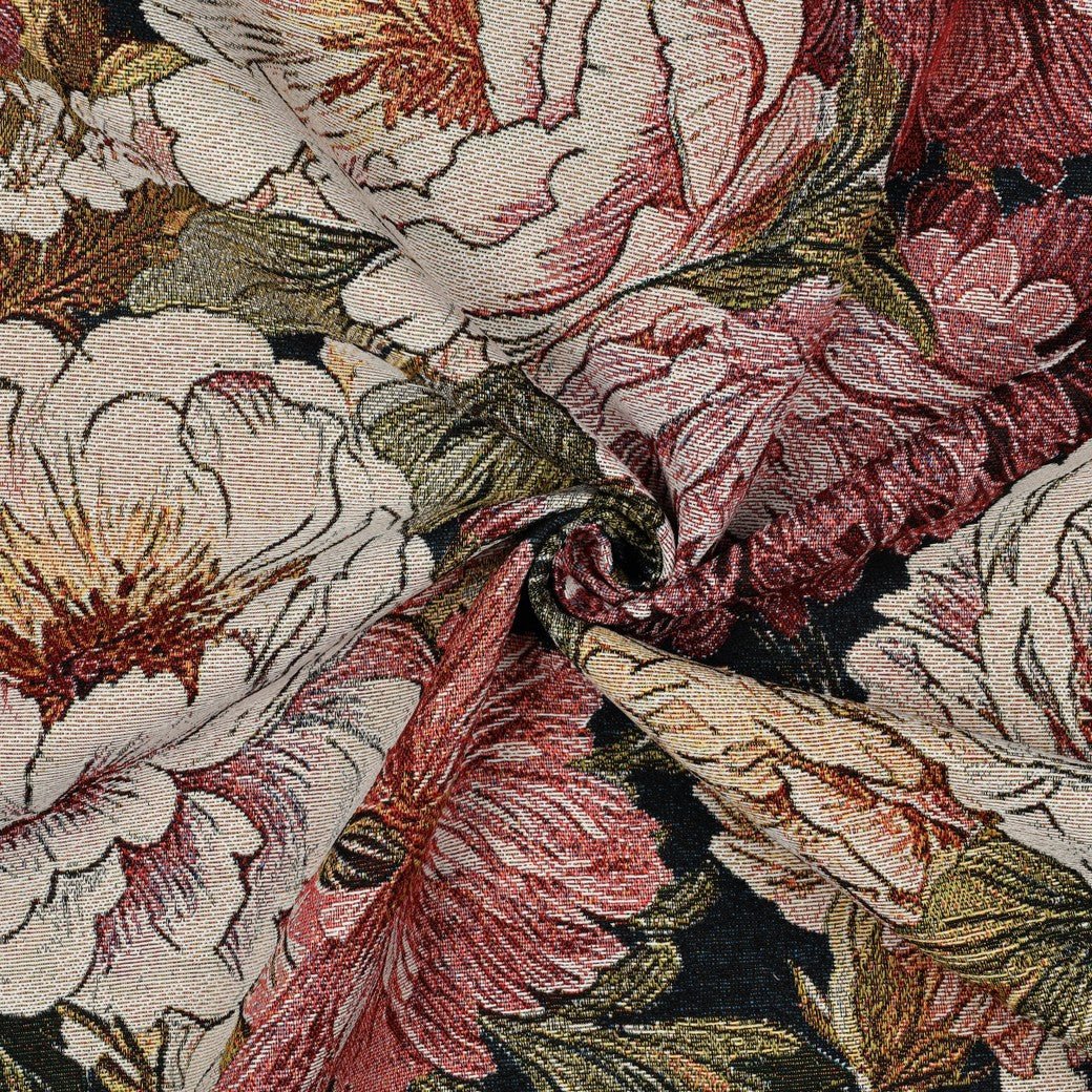 Image of tapestry - peonies 310 g/m² – available at Šarlotes audumi