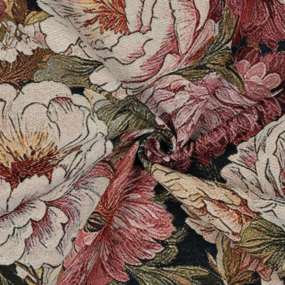 Image of tapestry - peonies 310 g/m² – available at Šarlotes audumi