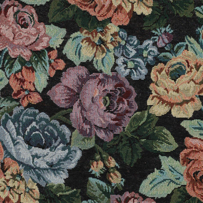 tapestry - roses on a black background 330 g/m²