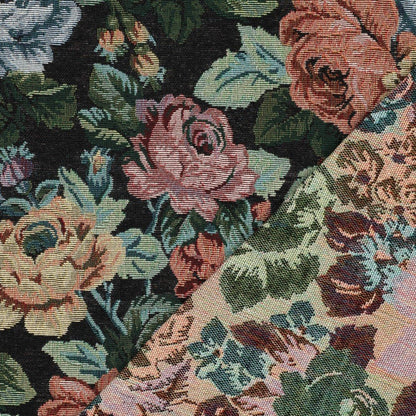 Tapestry - roses on a black background 330 g/m²