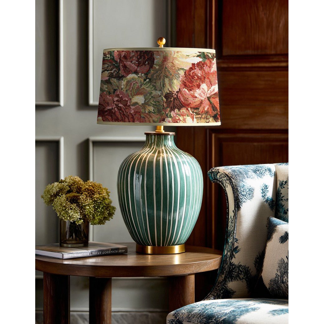 Tapestry with pink peonies 310 g/m² – available at Šarlotes audumi