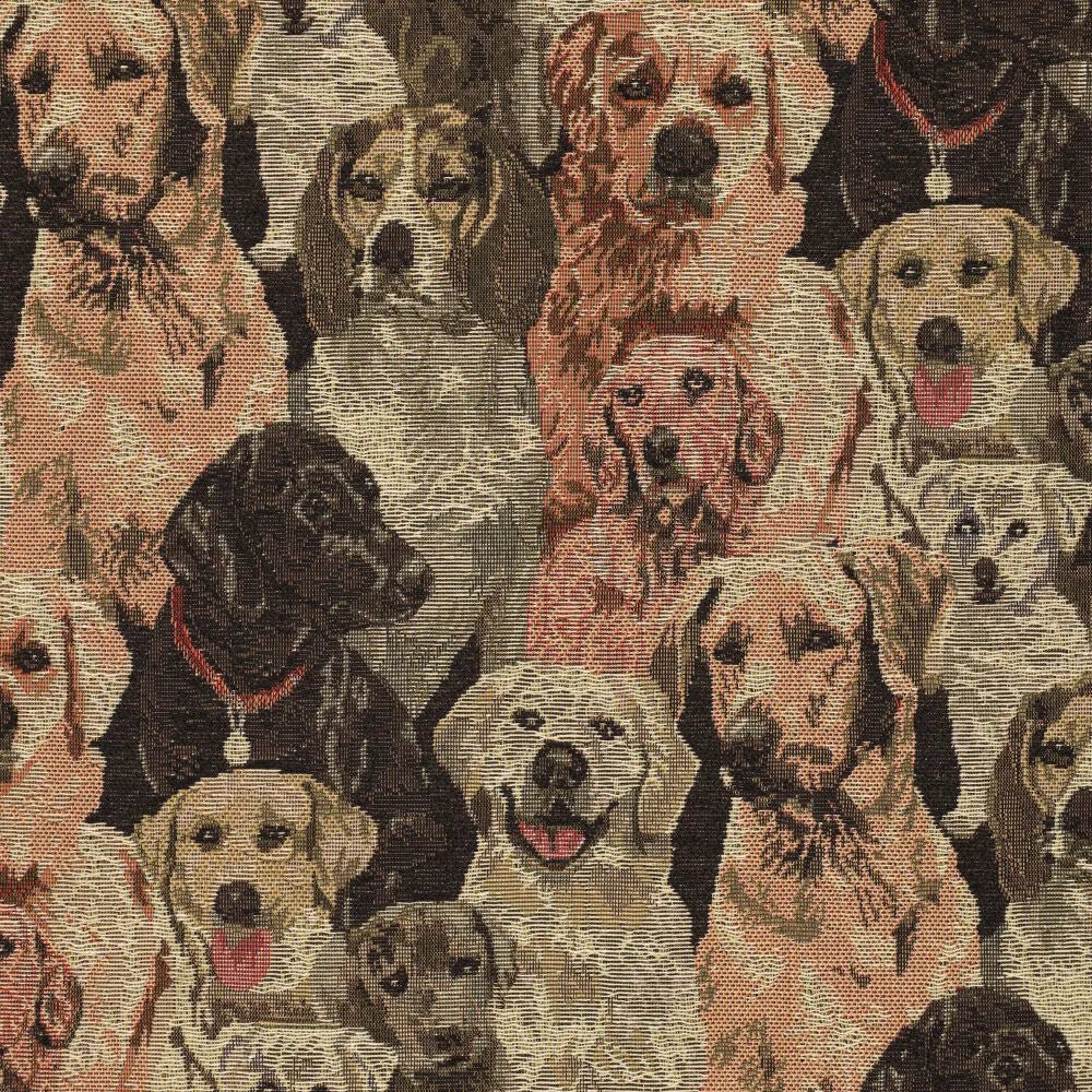 Image with tapestry - dogs 260 g/m² – available at Charlotte's Fabrics