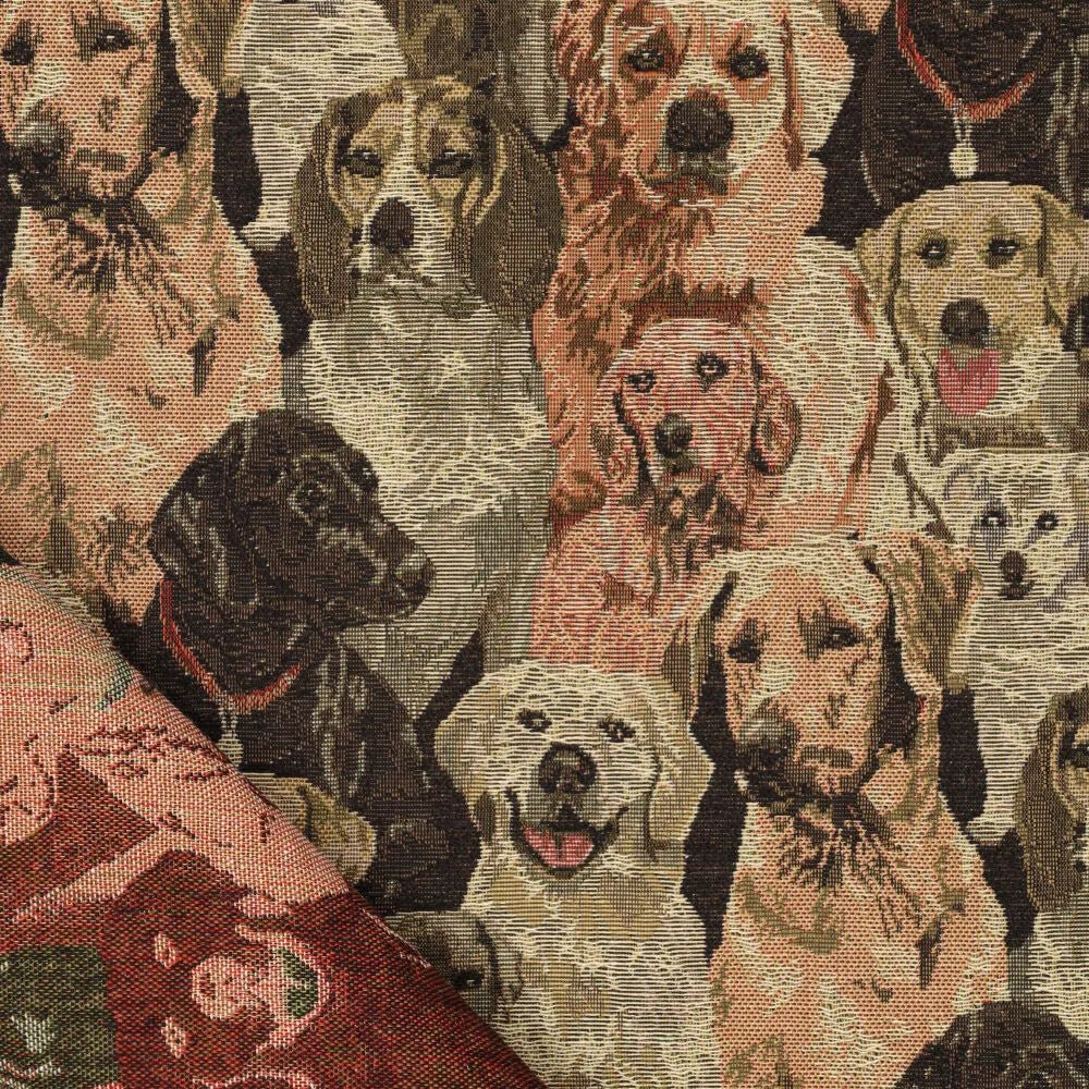 Image of tapestry - dogs 260 g/m² – available at Charlotte's Fabrics