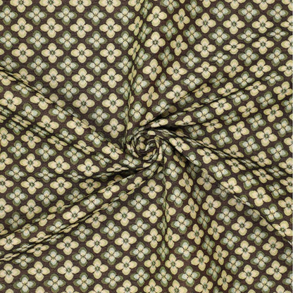 Gobelēns - zaļš ziedu raksts 260 g/m²