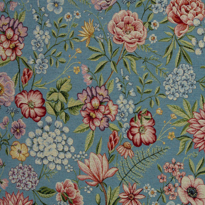 Tapestry - flower painting on a blue background 330 g/m²