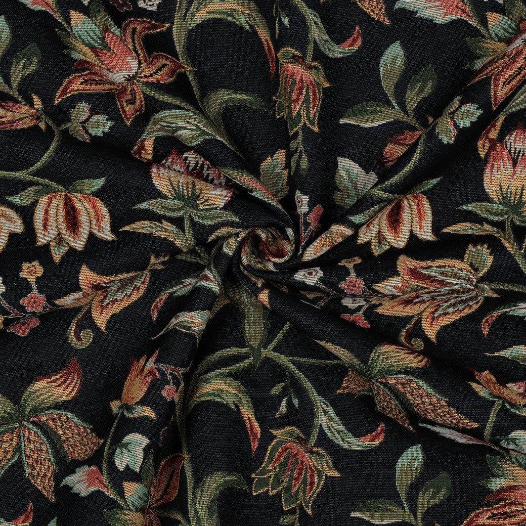 Image avec cordon à fleurs en tapisserie – disponible en ligne chez Charlotte Textiles