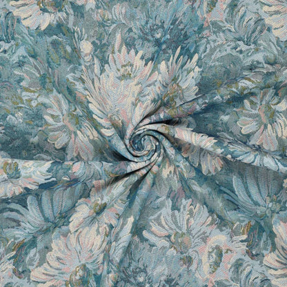 Tapestry - blue garden flowers 260 g/m²