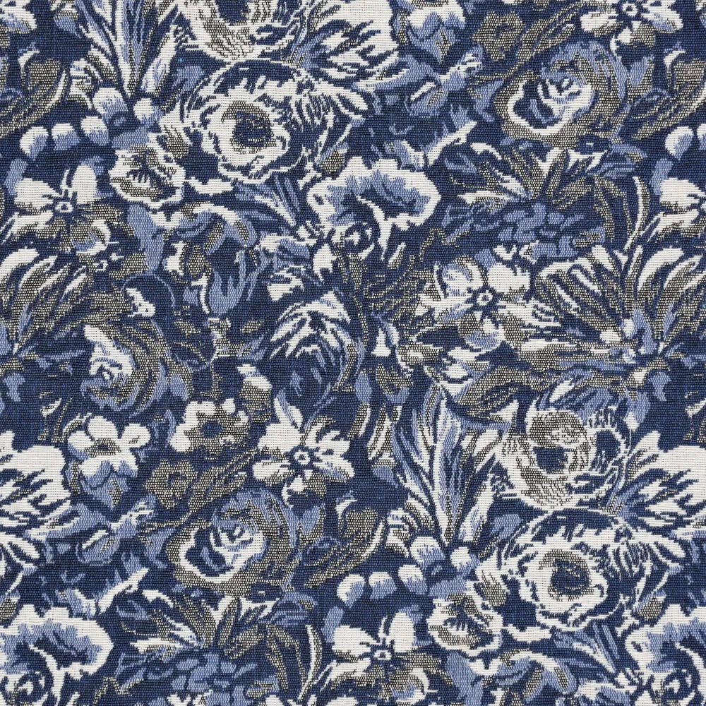 Image of tapestry blue irises – available online at Charlotte's Fabrics