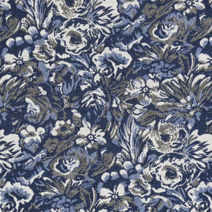 Image of tapestry blue irises – available online at Charlotte's Fabrics