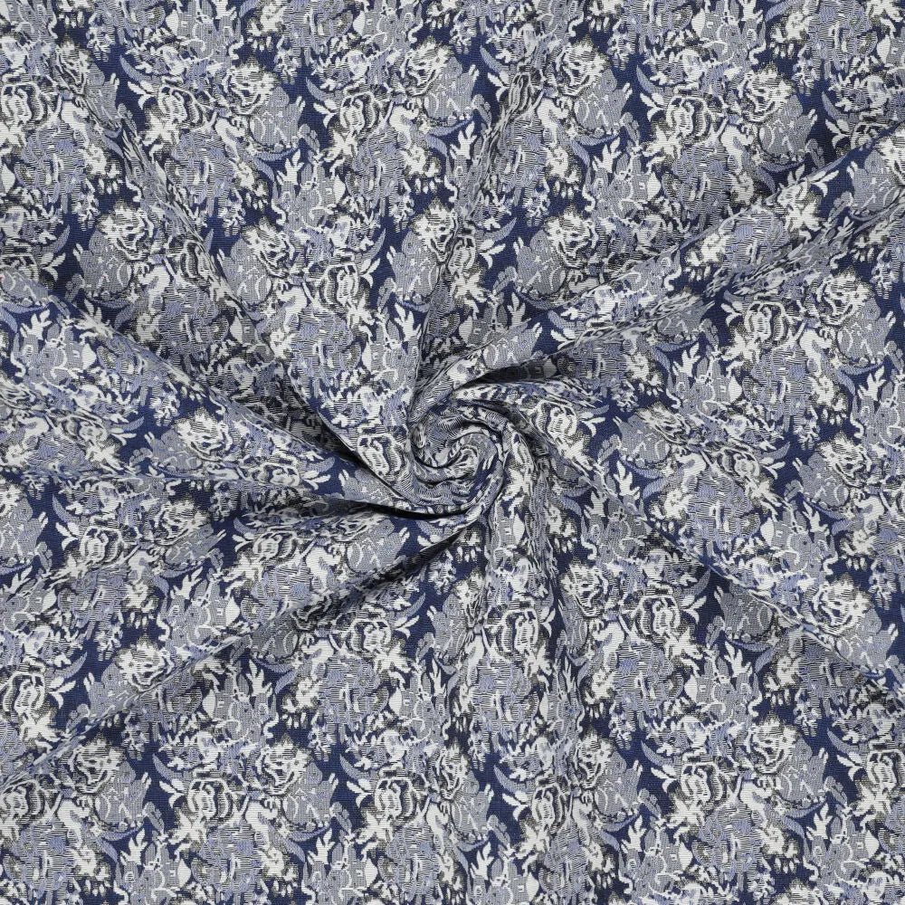 Image of tapestry - blue elegant pattern 260 g/m² – available at Charlotte's Fabrics