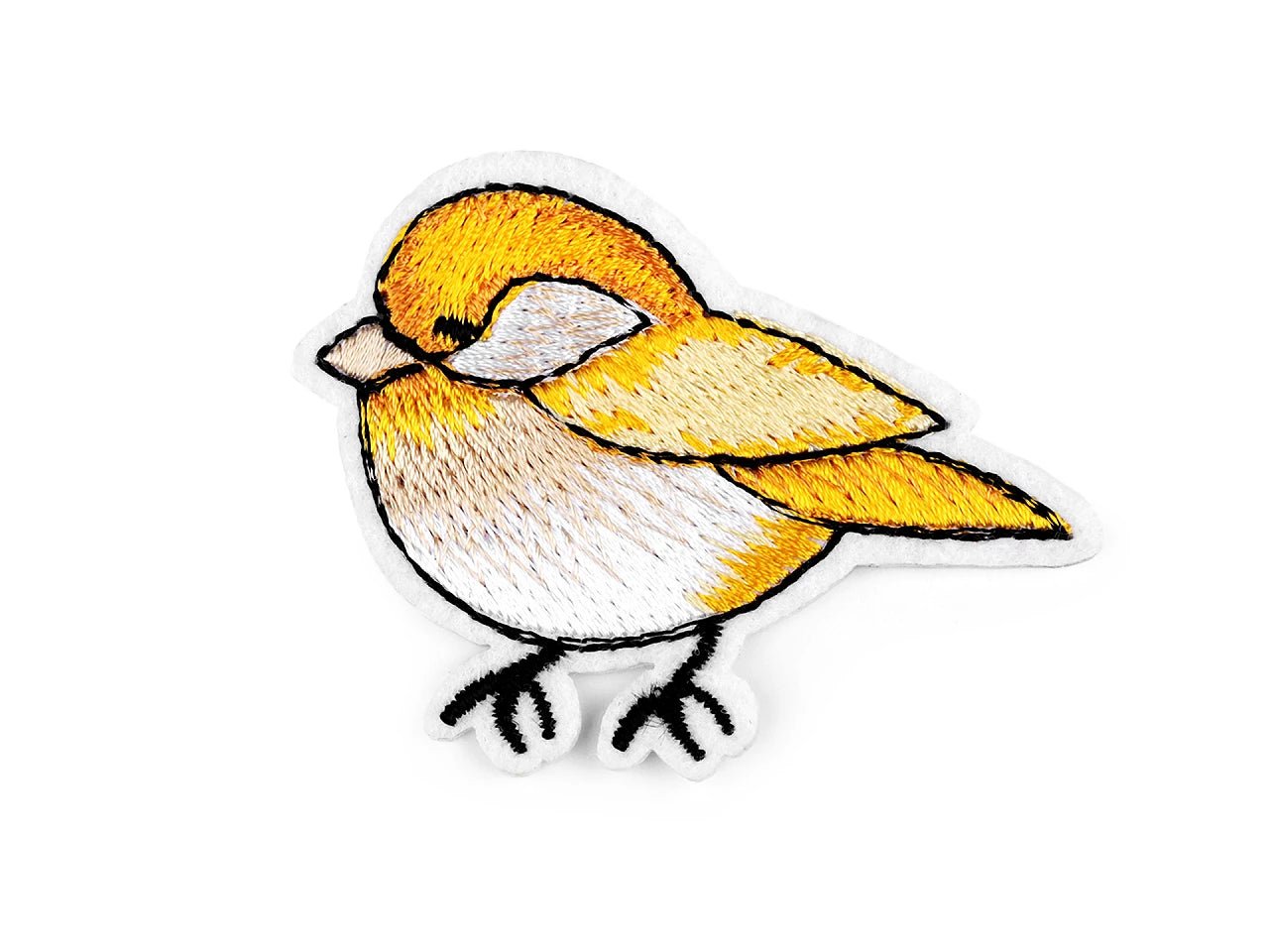 Attēls ar Ielāps uzgludināms putniņi | 4,5 x 6 cm |dažādi toņi – pieejams Šarlotes audumi