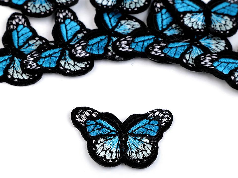 Ielāps uzgludināms Tauriņš | 4,3 mm x 29 mm | dažādi toņi
