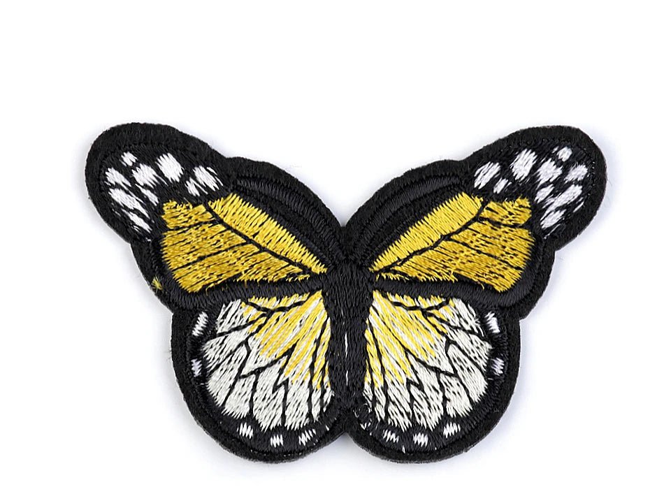 Attēls ar Ielāps uzgludināms Tauriņš | 4,8 × 7 cm | dažādi toņi – pieejams Šarlotes audumi