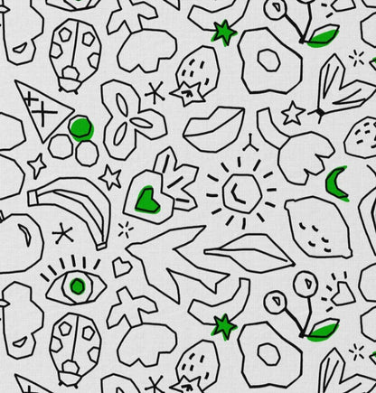 Poplin COLOR IT YOURSELF-fruit