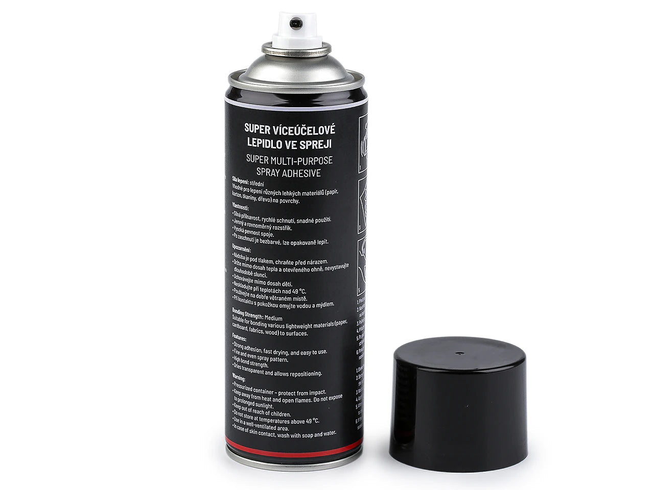 Image with extra-strong spray adhesive for bonding various lightweight materials – available at Charlotte's Fabrics