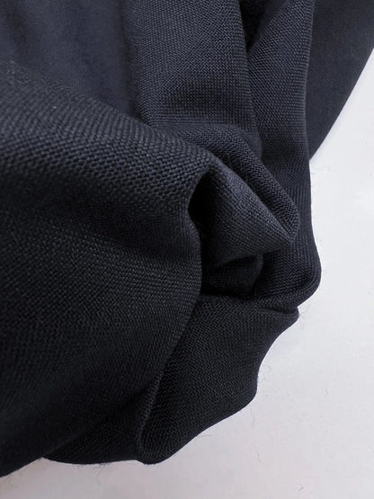 Tissu italien pour robes et chemisiers | 57 % laine | 43 % polyester | 155 g/m² | 147 cm | Bleu foncé