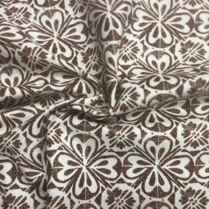 canvas fabric-brown pattern 225 g/m²