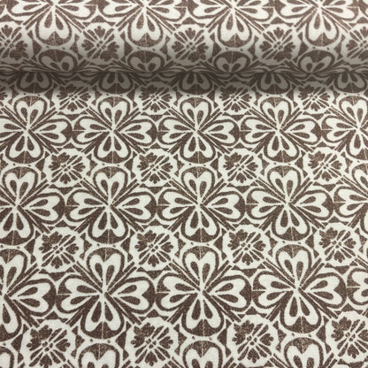 canvas fabric-brown pattern 225 g/m²