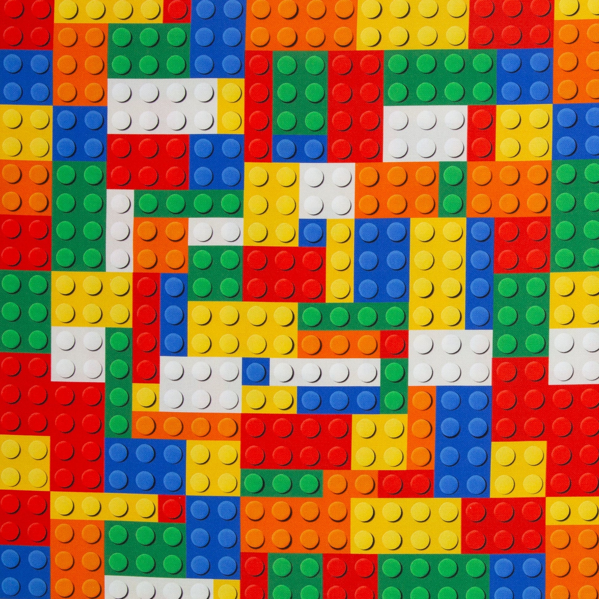 Image avec tissu en toile inspiré de Lego 230 g/m² – disponible chez Šarlotes audumi