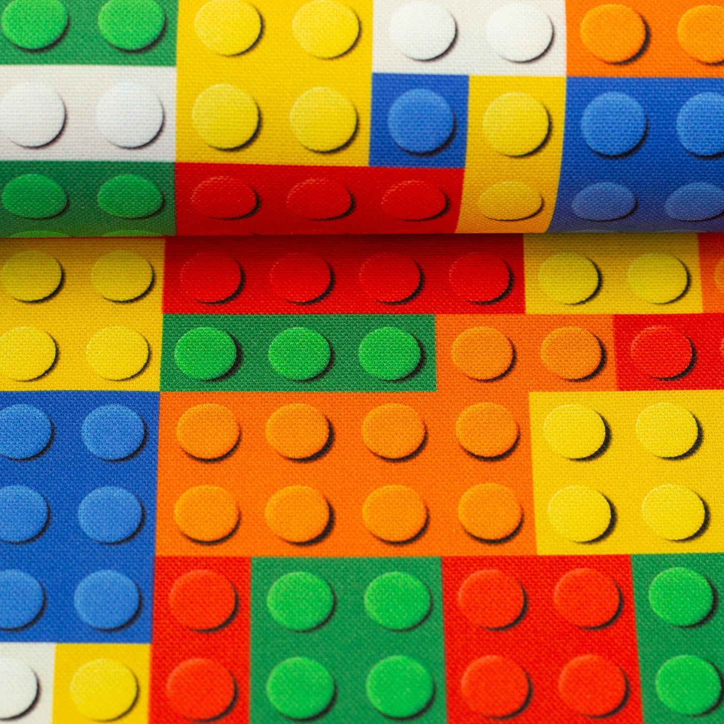 Image avec tissu canevas inspiré de Lego 230 g/m² – disponible chez Šarlotes audumi