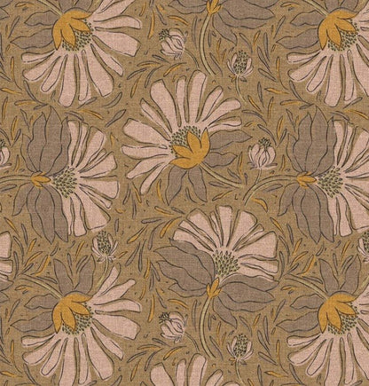 Image with canvas fabric - a peaceful world of flowers 200 g/m² – available at Šarlotes audumi