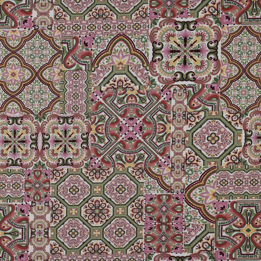 Image of canvas fabric mosaic – available online at Šarlotes audumi