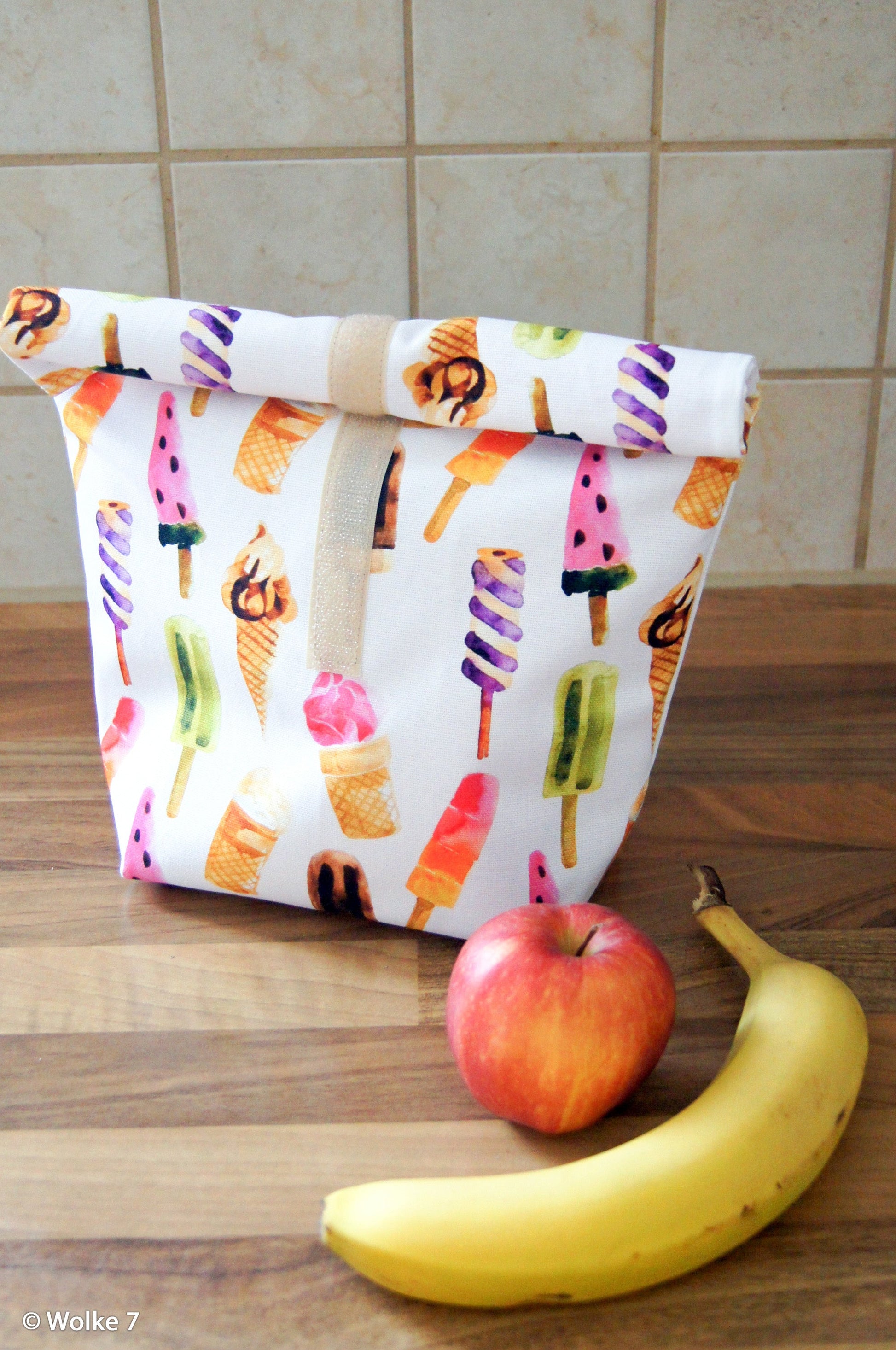 Image avec tissu canvas - glaces 200 g/m² – disponible chez Šarlotes audumi