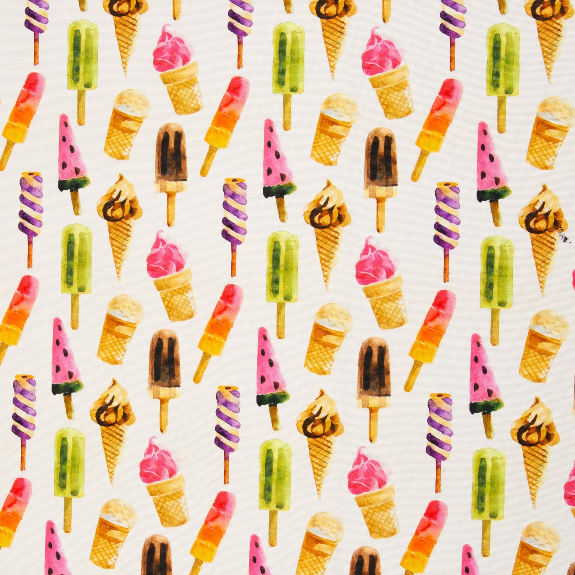Image avec tissu canvas - glaces 200 g/m² – disponible chez Šarlotes audumi