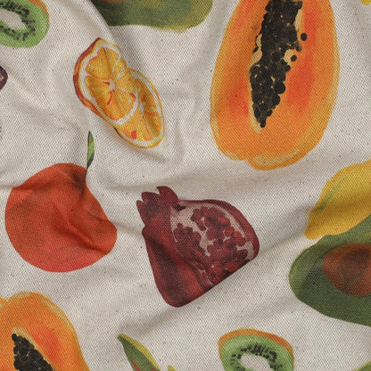 Image avec tissu canevas - fruits tropicaux 220 g/m² – disponible chez Šarlotes audumi