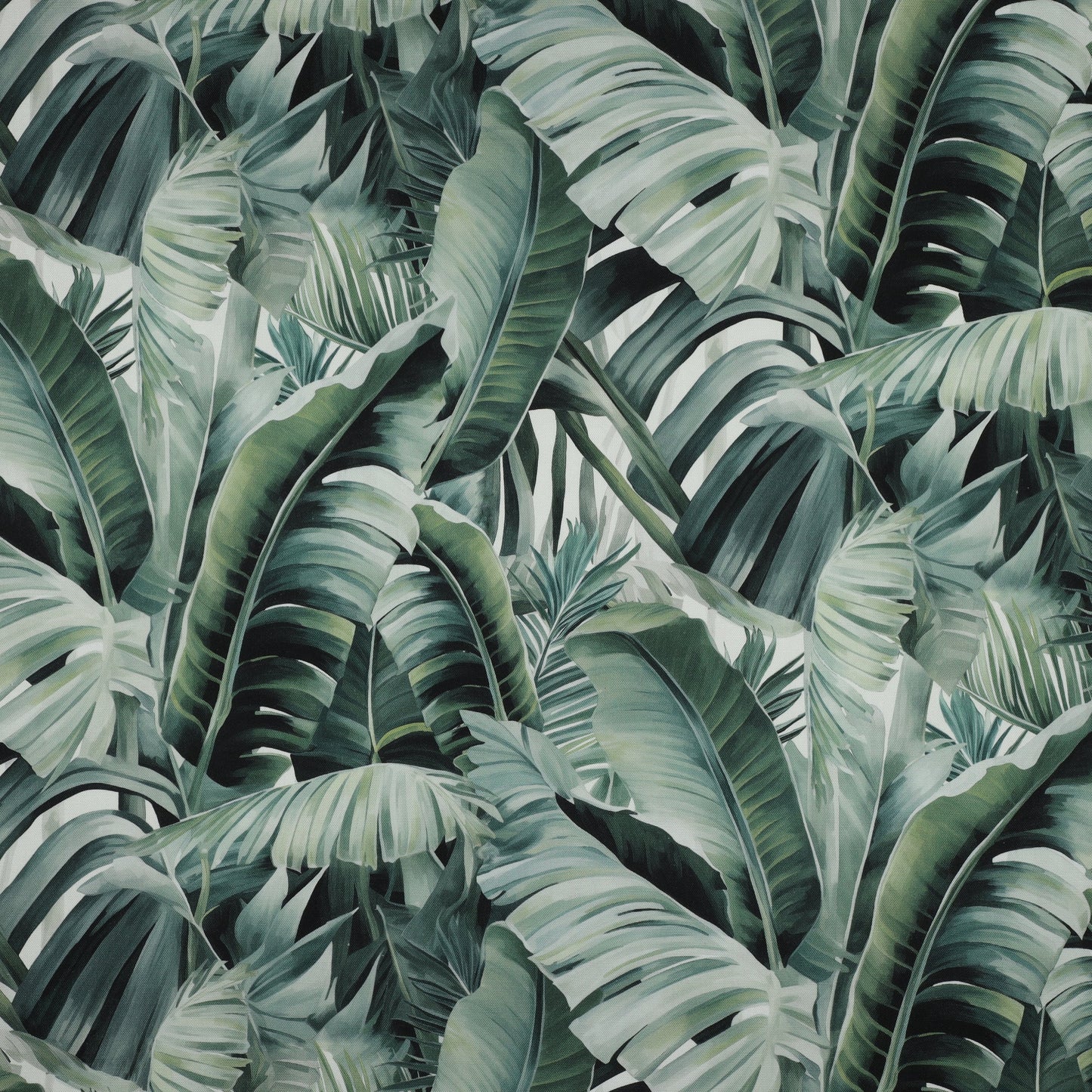 Image with canvas fabric - tropical leaves 225 g/m² – available at Šarlotes audumi