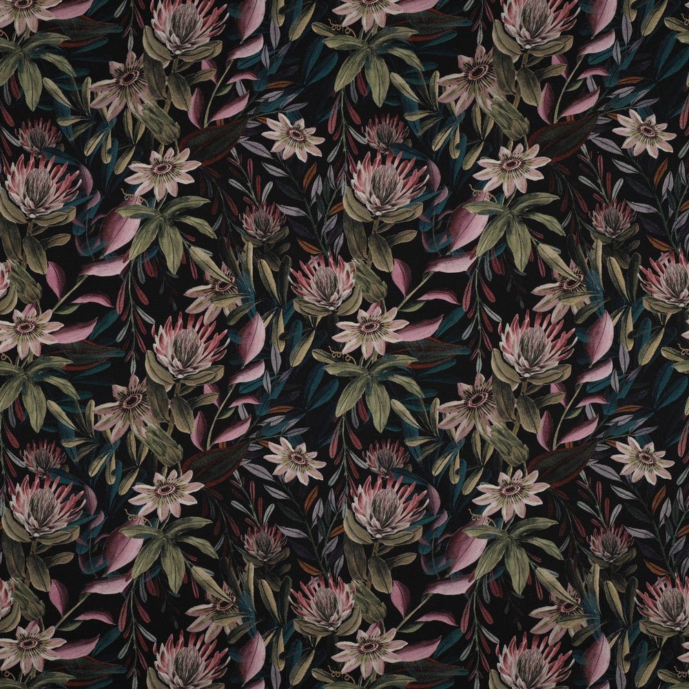 Image with canvas fabric - flowers 225 g/m² – available at Šarlotes audumi