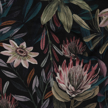 Image with canvas fabric - flowers 225 g/m² – available at Charlotte's Fabrics