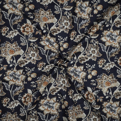 Image sur toile - fleurs sur fond bleu foncé 190 g/m² – disponible chez Tissus Charlotte