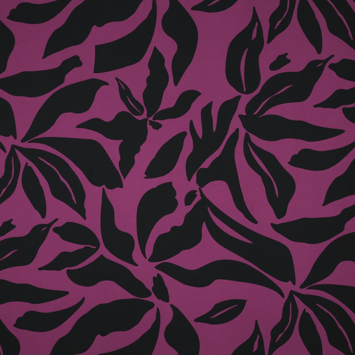Image of dress fabric with elastane - multicolored pattern on a purple background 80 g/m² – available at Šarlotes audumi