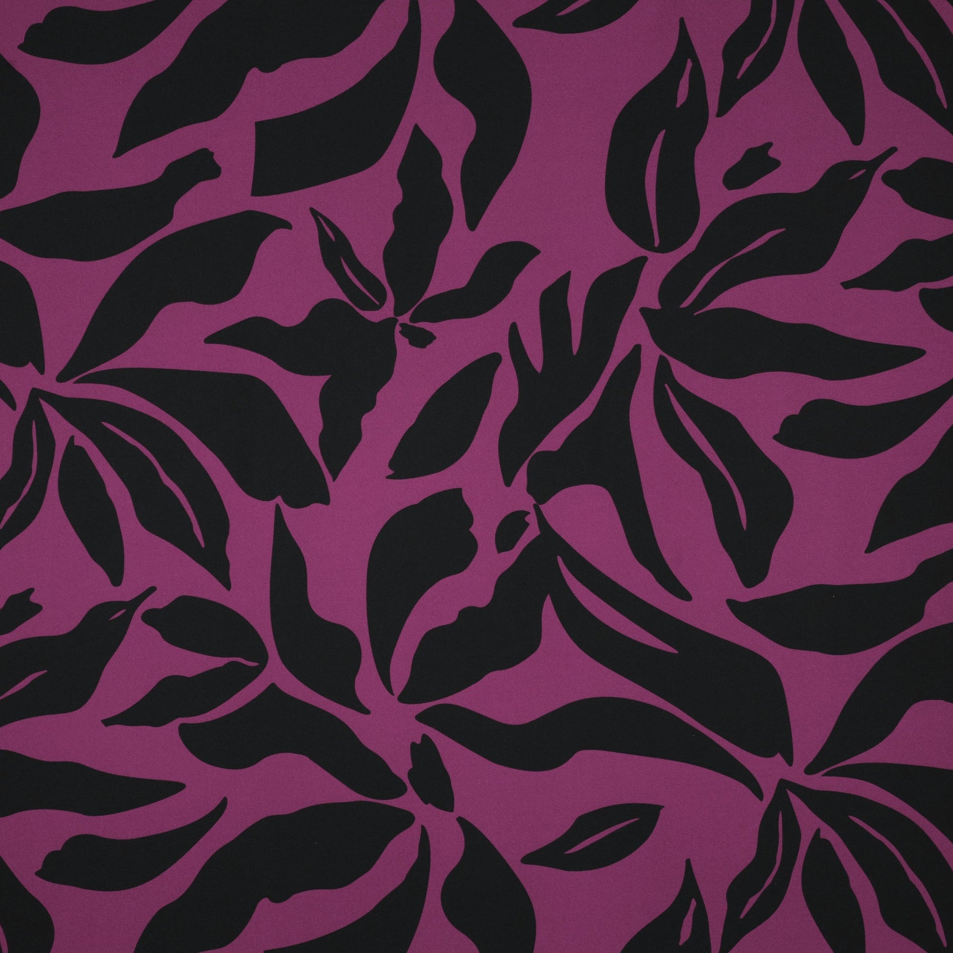 Image of dress fabric with elastane - multicolored pattern on a purple background 80 g/m² – available at Šarlotes audumi