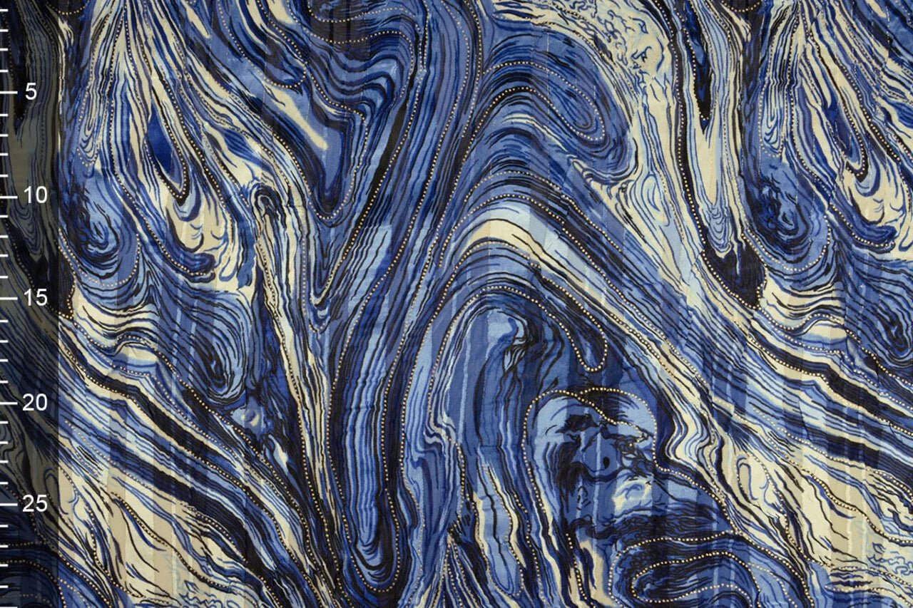 Image of dress fabric with metallic effect - night sky 110 g/m² – available at Šarlotes audumi