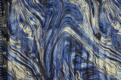 Image of dress fabric with metallic effect - night sky 110 g/m² – available at Šarlotes audumi