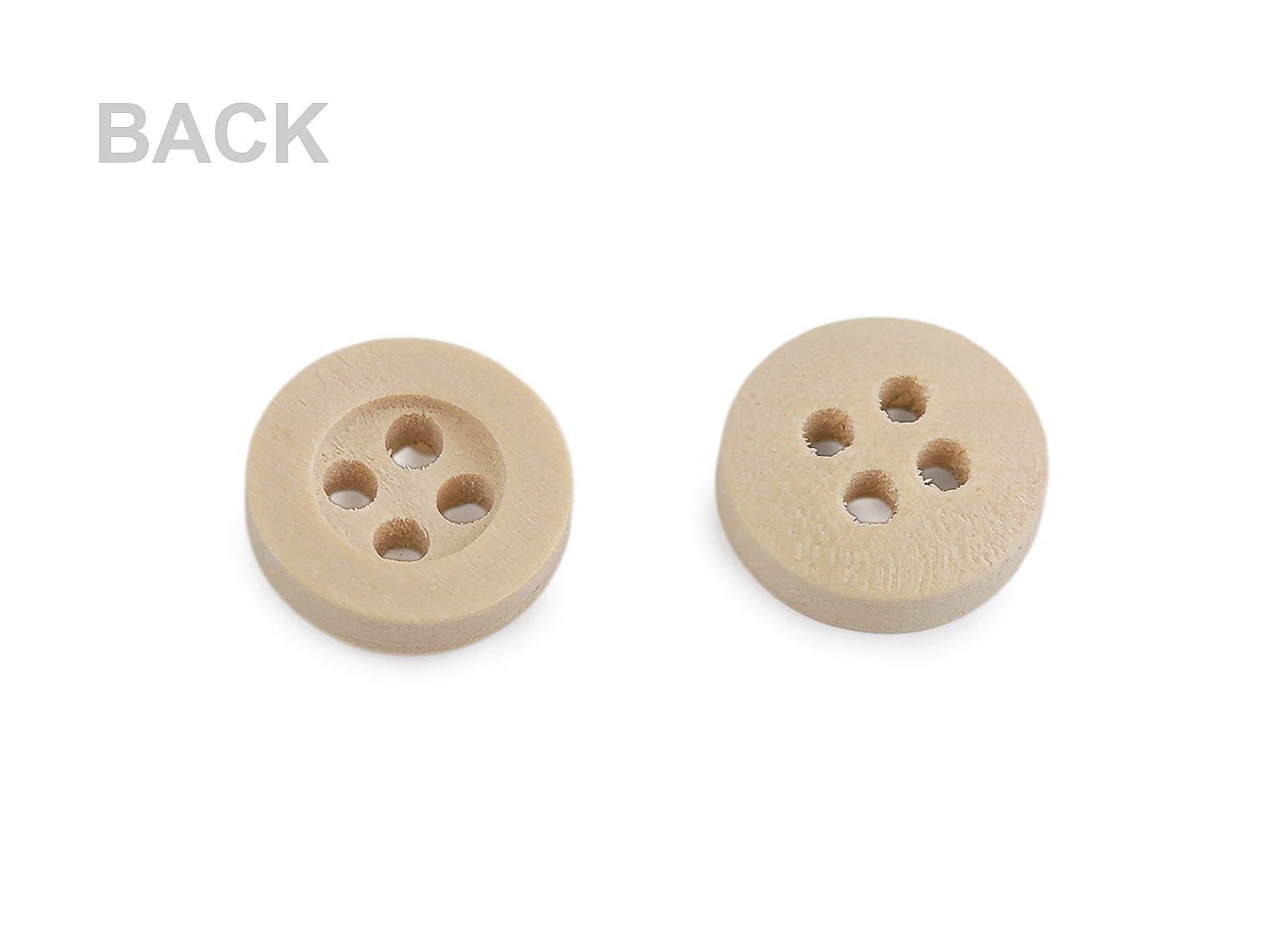 Image des boutons en bois 11 mm – disponibles chez Šarlotes audumi