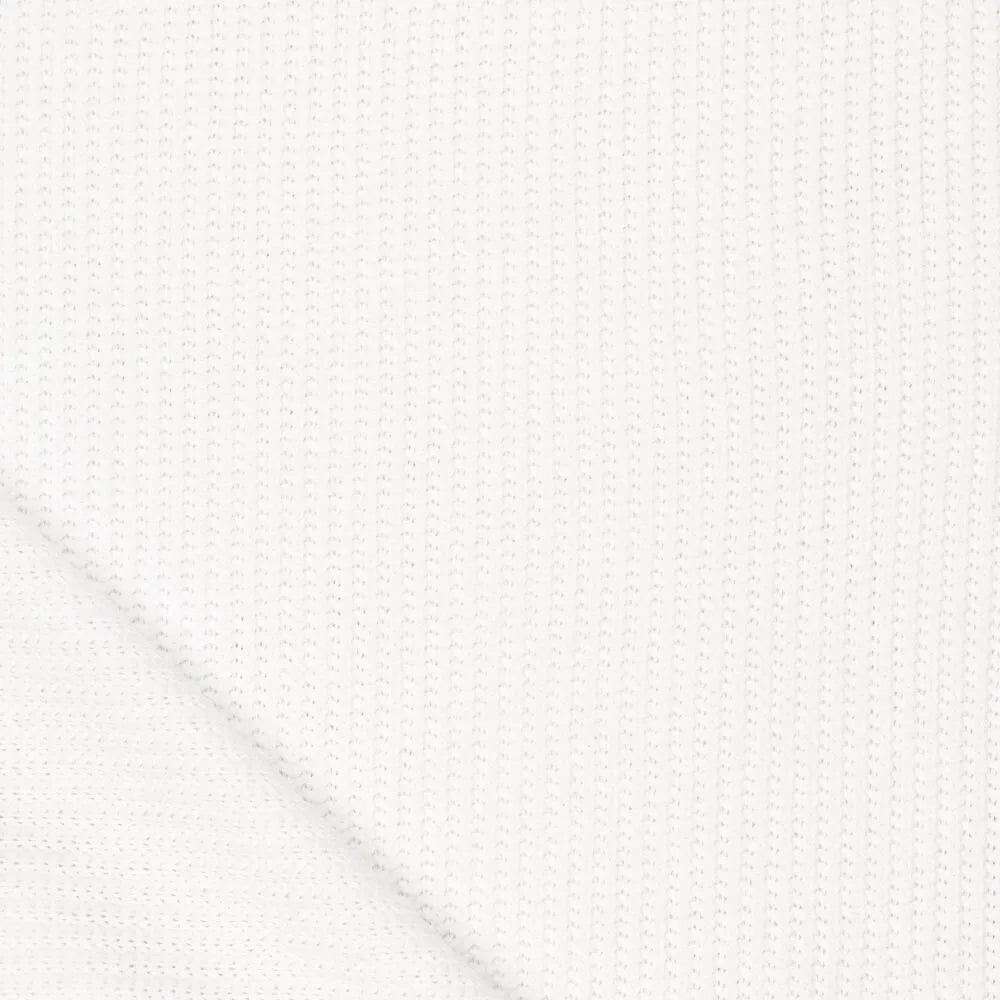 Image of white cotton knit - 500 g/m² – available at Charlotte Fabrics