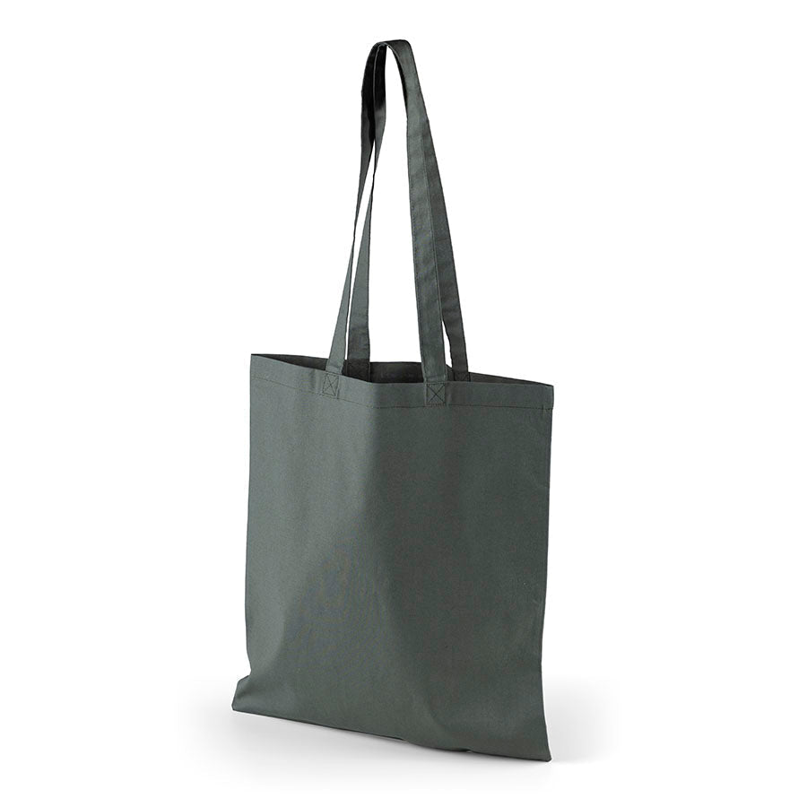 alt
Image of cotton fabric bag with long handles 38 x 42 cm 140 g/m² - dark green – available at Šarlotes audumi