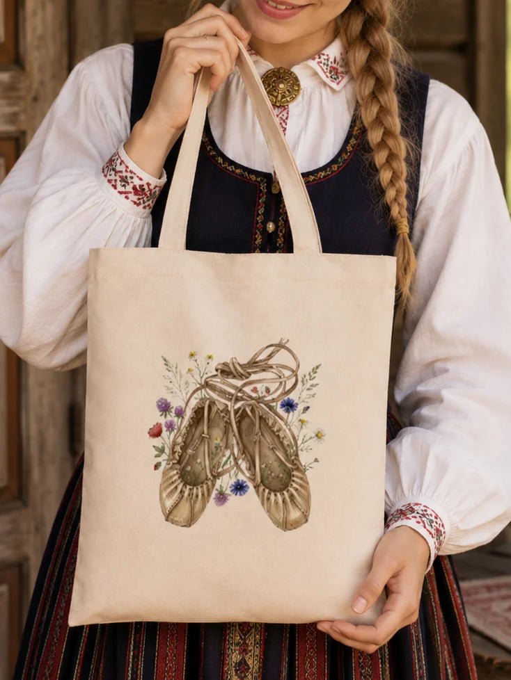 Image de sac en tissu de coton "Pastalas" – disponible en ligne chez Šarlotes audumi