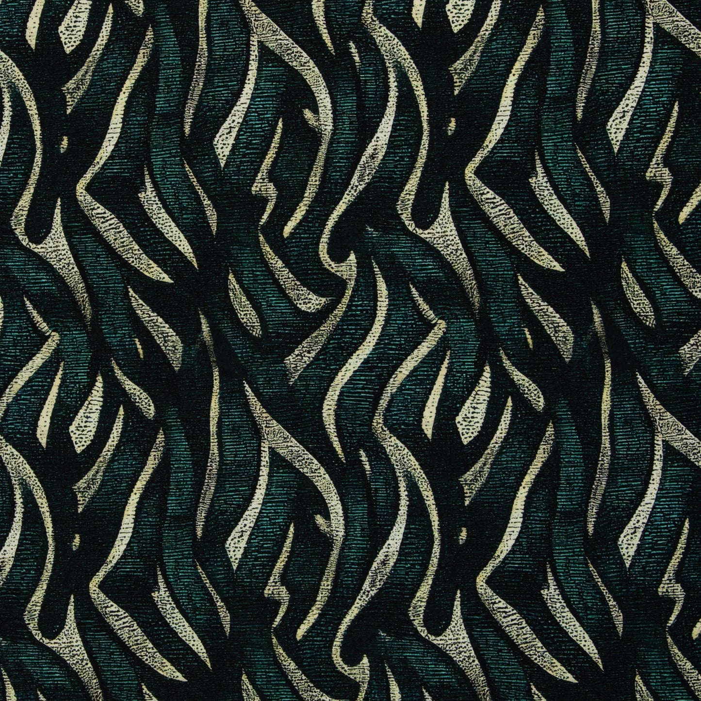 Image with cotton loopback knit fabric - abstract pattern 260 g/m² – available at Šarlotes audumi