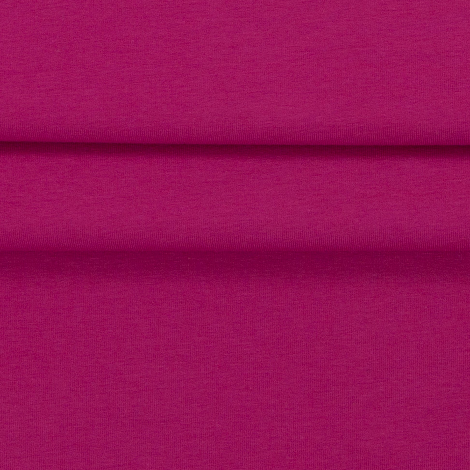 Image de maille bouclette en coton rose framboise 230 g/m² – disponible en ligne chez Šarlotes audumi